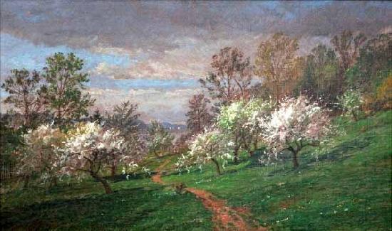 Jasper Francis Cropsey Apple Blossoms